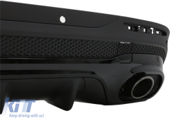 Pare-chocs Diffuseur Noir Embouts d'échappement pour Mercedes GLB X247 SUV 20+ GLB 35 Design-image-6094793
