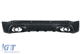 Pare-chocs Diffuseur Noir Embouts d'échappement pour Mercedes GLB X247 SUV 20+ GLB 35 Design-image-6094794