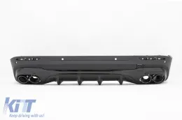 image-61-Pare-chocs Diffuseur Noir Embouts silencieux pour Mercedes GLB X247 SUV 45S Design