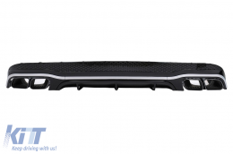 image-50-Pare-chocs Diffuseur pour Mercedes E C207 Coupé A207 Cabrio Facelift 13-17 Embouts de Silencieux E63 Design