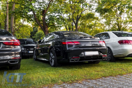 Pare-chocs Diffuseur Silencieux pour Mercedes S Coupé C217 14- S63 Facelift Look-image-6069338