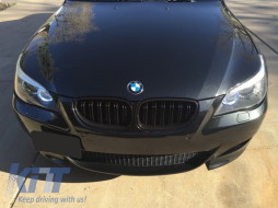Pare-chocs Grille Calandre Noir pour BMW Série 5 E60 E61 03-07 M-Technik Design-image-6031660