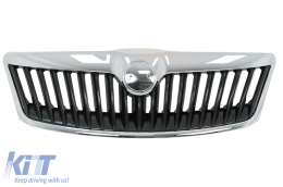 Pare-chocs Grille Calandre pour Skoda Octavia II Mk2 1Z Facelift 2009-2013 RS Design-image-6110797