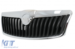 Pare-chocs Grille Calandre pour Skoda Octavia II Mk2 1Z Facelift 2009-2013 RS Design-image-6110798