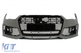 Pare-chocs Grille Calanre pour Audi A7 4G Facelift 2015-2018 RS7 Design-image-6099402