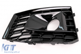 Pare-chocs Grille latérale inférieure Côté GAUCHE pour Audi A5 F5 17-19 Racing Look-image-6101160