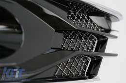 Pare-chocs Inférieur Côté Couvercles grilles pour AUDI A6 C7 4G Facelift 15-18 noir Edition-image-6071369