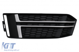 Pare-chocs Inférieurs Couvertures Grilles Latérales pour Audi A4 B9 S-Line Berline Avant 16-18-image-6092911