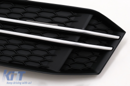 Pare-chocs Inférieurs Couvertures Grilles Latérales pour Audi A4 B9 S-Line Berline Avant 16-18-image-6092916