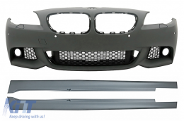 Pare-chocs Jupes pour BMW 5er F10 F11 Non LCI 07.10-13 Berline Touring M-Technik Look-image-6072438