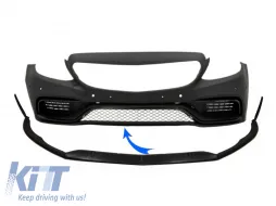image-11-Pare-chocs Lèvre pour Mercedes W205 S205 A205 C205 Limo T-Modèle Coupé Cabrio Sport Line 14-18 Edition 1 Design