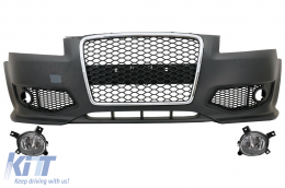 image-12-Pare-chocs pour Audi A3 8P Pre Facelift Hatchback Sportback 3D / 5D 06.05-04.08 Grille
