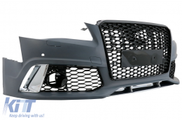 Pare-chocs pour Audi A8 D4 4H 10-13 Calandre RS Look PDC SRA Dummy ACC Cover-image-6082744