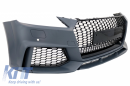 Pare-chocs pour Audi TT 8S Mk3 14+ RS Look Grille Extension lèvre inférieure-image-6040846