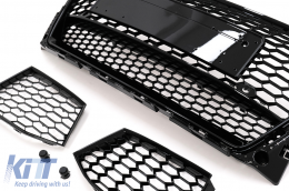 Pare-chocs pour Audi TT 8S Mk3 14+ RS Look Grille Extension lèvre inférieure-image-6095111