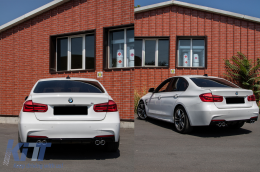 Pare-chocs pour BMW 3er F30 11+ Diffuseur Systèmes d'échappement M Perform Look-image-6070150