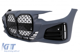 Pare-chocs pour BMW 4 F32 F33 F36 Coupé Cabriolet Gran Coupé M4 Look Calandre Noir-image-6101237