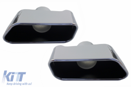 Pare-chocs pour BMW 5 F10 11-17 M-Performance Look Jupes latérales Diffuseur Conseils Chrome-image-6076375