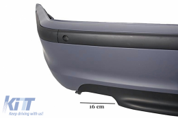 Pare-chocs pour BMW Série 3 E46 Berline M-Tech Design Embout Silencieux échappement Carbone Mat-image-6107138