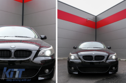 Pare-chocs pour BMW série 5 E60 E61 2003-2010 M5 Design SRA Grilles inférieures-image-6102363