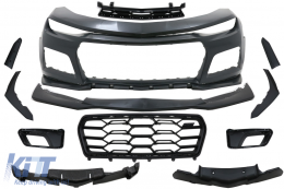 Pare-chocs pour Chevrolet Camaro LT RS SS 2015-2018 Calandre Lèvre inférieure Rabats-image-6096831