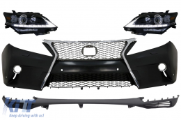 image-15-Pare-chocs pour Lexus RX AL10 09-12 Upgrade F-Sport Look Phares LED Grille Lèvre