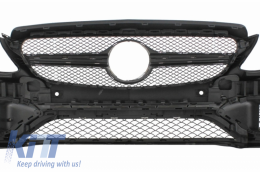 Pare-chocs pour Mercedes C C205 A205 14-19 C63S Look Embouts Diffuseur-image-6056854