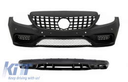 image-17-Pare-chocs pour Mercedes C W205 S205 14-20 Seul AMG Line Diffuseur Noir Conseils