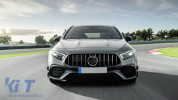 Pare-chocs pour Mercedes Classe A W177 Berline / V177 Berline 2018-2022 A45 Design Calandre-image-6079625