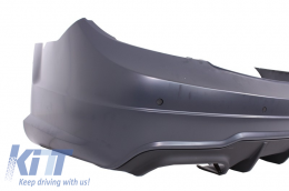 Pare-chocs pour Mercedes Classe C W204 07-14 Facelift C63 Look Embouts-image-5999395