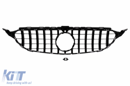 Pare-chocs pour Mercedes Classe C W205 S205 C205 A205 14-18 Grille C63 GT-R Look-image-6101288