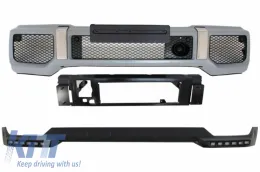 image-17-Pare-chocs pour Mercedes Classe G W463 89-17 LED DRL Spoiler Extension G65 Look