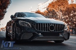 Pare-chocs pour Mercedes Classe S Coupé C217 2015-2021 S65 Design Grille Calandre-image-6096563
