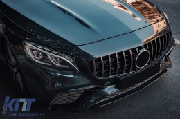 Pare-chocs pour Mercedes Classe S Coupé C217 2015-2021 S65 Design Grille Calandre-image-6096564