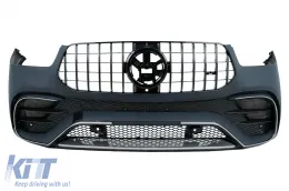image-35-Pare-chocs pour Mercedes GLE W167 SUV C167 Coupé 2019-06.2023 GLE63 Design Calandre PDC