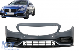 Pare-chocs pour Mercedes W205 S205 A205 C205 T-Model Coupé Cabrio Facelift Look-image-6111155