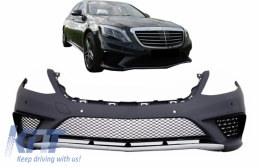 Pare-chocs pour Mercedes W222 Classe S 13-06.17 Grilles inférieures S63 Look-image-6042278