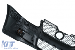 Pare-chocs pour VW Golf 5 03-07 Jetta MK5 05-07 Calandre Nid d'abeille Feux antibrouillard GTI Look-image-6108064