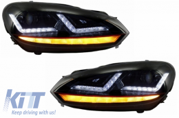 Pare-chocs pour VW Golf 6 08-13 GTI Look Osram LED phares xénon mise à niveau-image-6042260