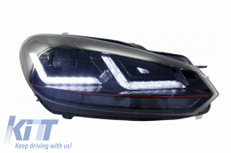 Pare-chocs pour VW Golf 6 08-13 GTI Look Osram LED phares xénon mise à niveau-image-6042263