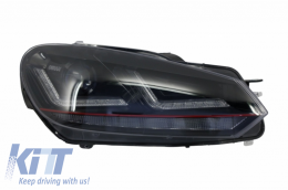 Pare-chocs pour VW Golf 6 08-13 GTI Look Osram LED phares xénon mise à niveau-image-6042265