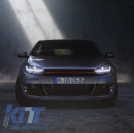 Pare-chocs pour VW Golf 6 08-13 GTI Look Osram LED phares xénon mise à niveau-image-6042268