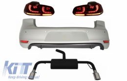 image-31-Pare-chocs pour VW Golf 6 VI 08-12 d'échappement Feux FULL LED Dynamic GTI Look