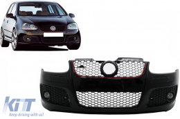 Pare-chocs pour VW Golf V 5 MK5 03-07 Calandre GTI Design Antibrouillards-image-6099193