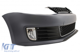 Pare-chocs pour VW Jetta Mk6 VI 2011-2014 Grille Calandre Antibrouillards GLI GTI Look-image-6023504