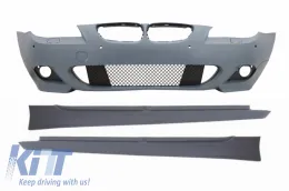 image-49-Pare-chocs sans antibrouillards pour BMW 5 LCI E60 E61 07-10 Bas de caisse M-Technik Look