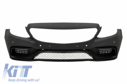 Pare-chocs Sans Grille pour Mercedes W205 S205 14-18 Diffuseur Conseils C63 Look-image-6068451