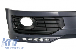 Pare-chocs Spoiler LED DRL pour VW Transporter Multivan Caravelle T5 T5.1 Facelift-image-5990629