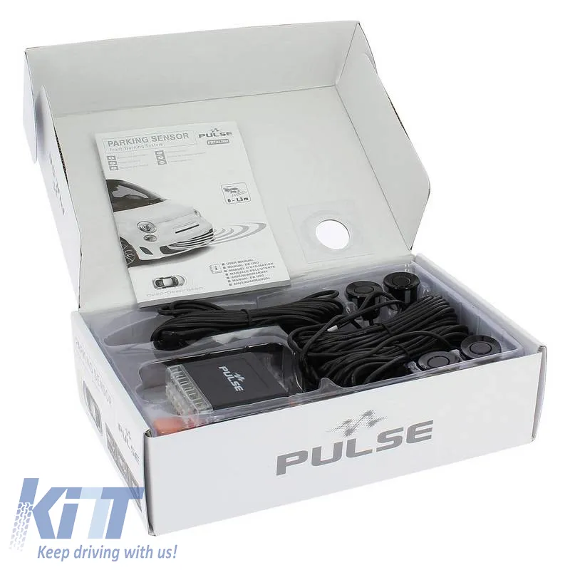 Parking Sensor PDC Front suitable for 4 Sensors 22mm Black With Buzzer Pulse FRTALRM