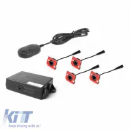 Parking Sensor PDC with 4 Internal Sensors 16mm Black with Buzzer OEM Steelmate PTS411EX OEM-image-6320263